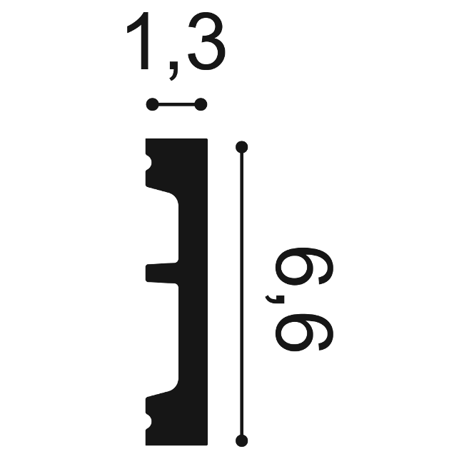 Profil ścienny Orac Decor DX157-2300